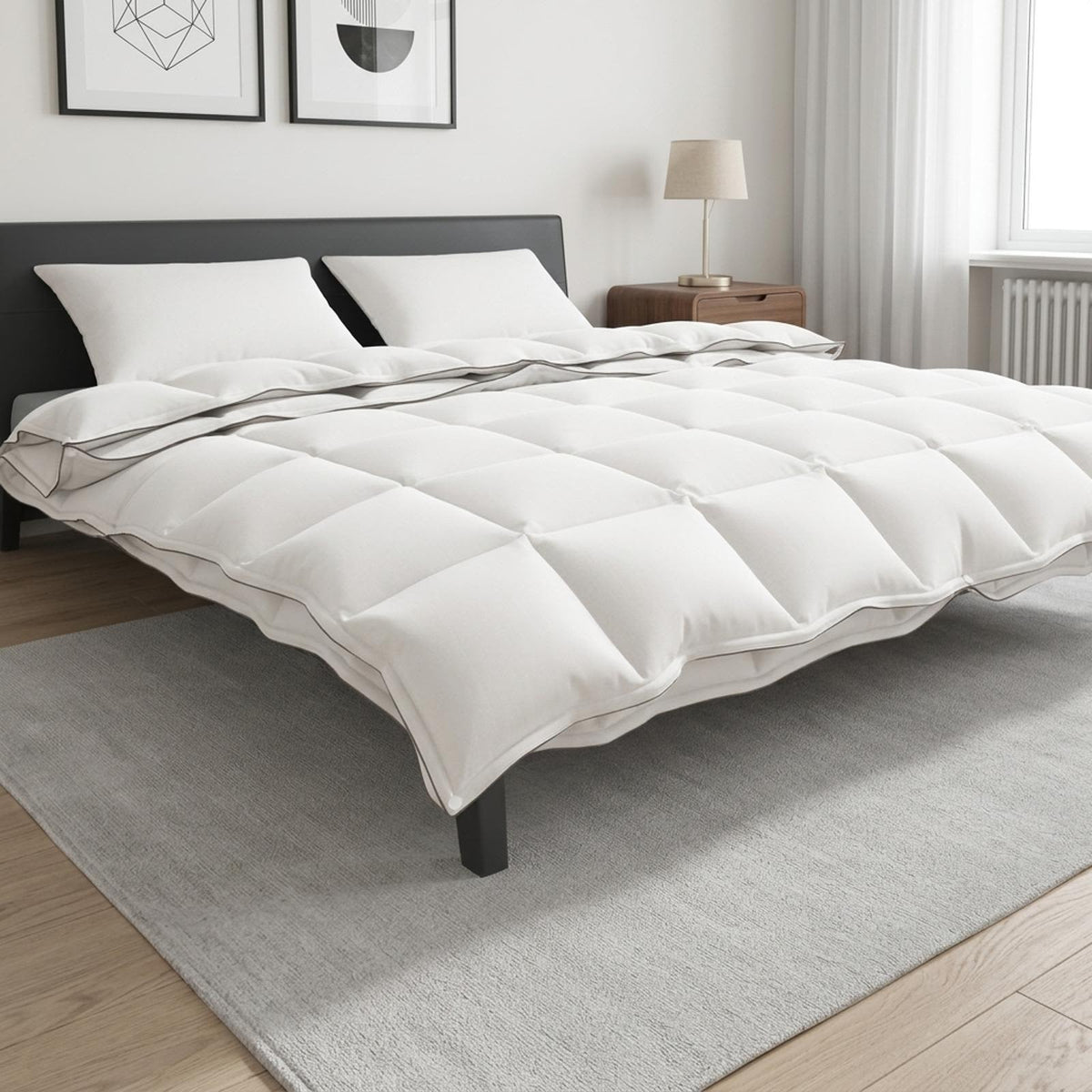 Set di Piumoni 3 pz Bianco Bambù
