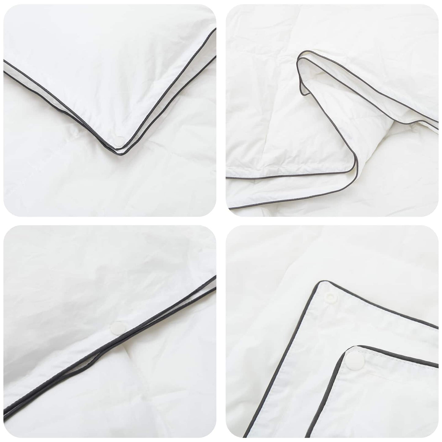 Set di Piumoni 3 pz Bianco Bambù | homemem39