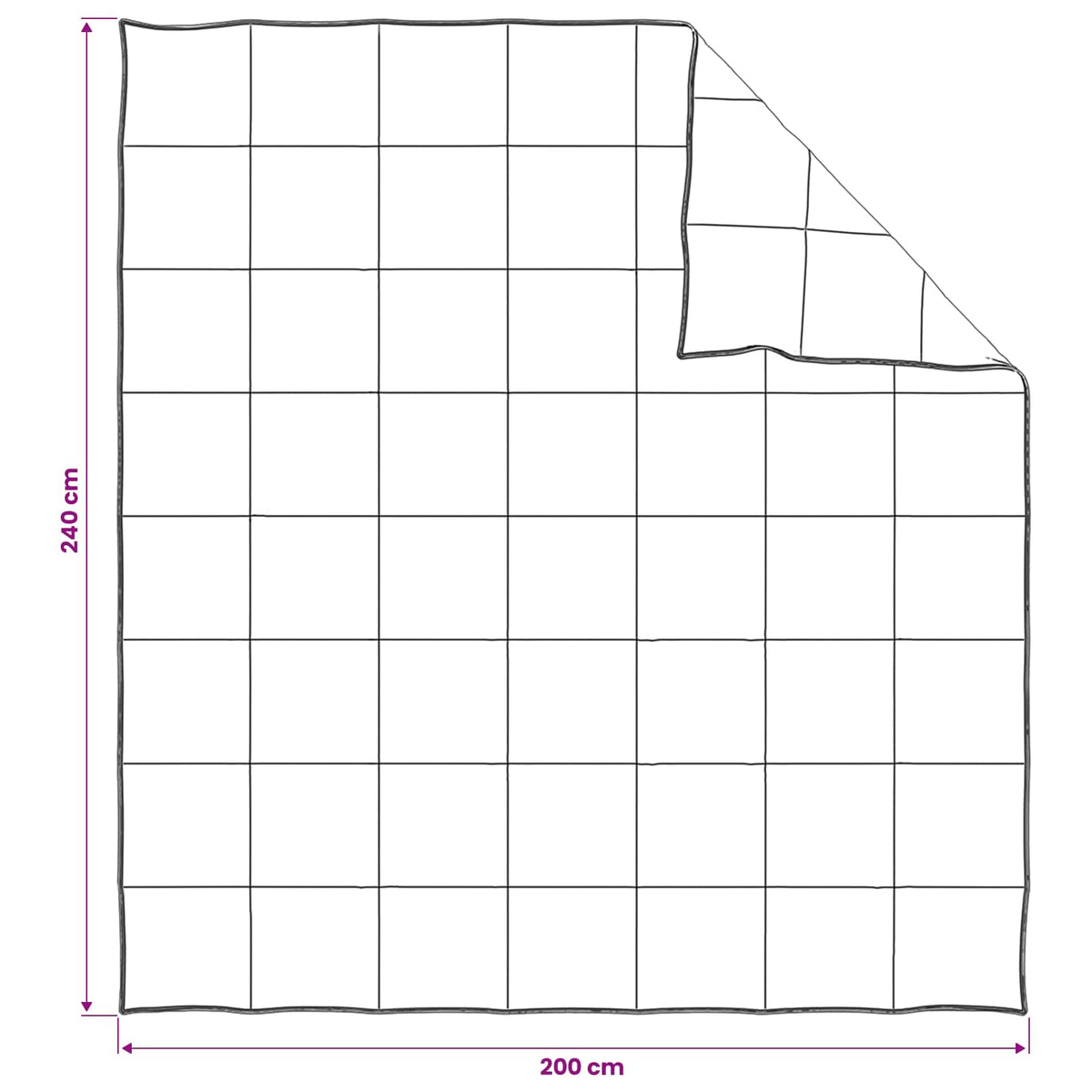 Set di Piumoni 2 pz 200 x 240 cm Estate 150 gsm Fibra di bambù