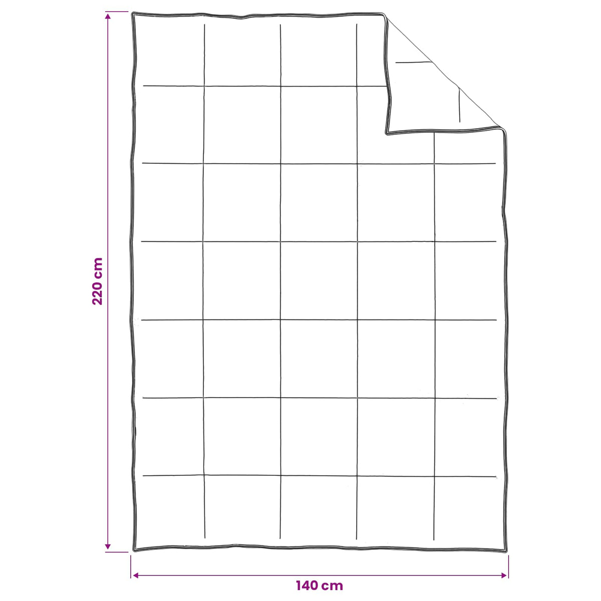 Set di Piumoni 2 pz 140 x 220 cm Estate 150 gsm Fibra di bambù
