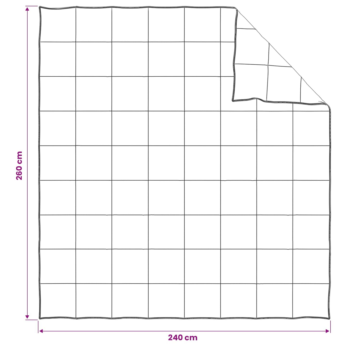 Set di Piumoni 2 pz 240 x 260 cm Estate 150 gsm Fibra di bambù