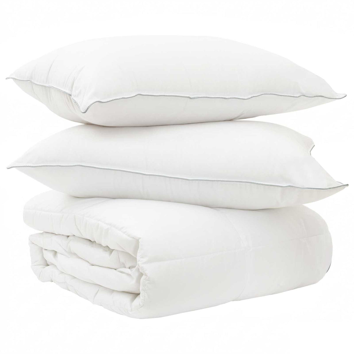 Set di Piumoni Bianco 200 x 220 cm Poliestere, Bamboo