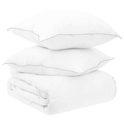 Set Duvet e Cuscino da Letto 3 pz 200 x 200 cm Inverno 720 g/pc | homemem39