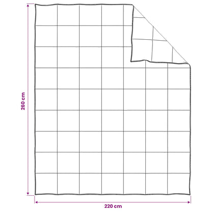 Set Duvet e Cuscino da Letto 3 pz 260 x 220 cm Inverno 700 g/pc | homemem39