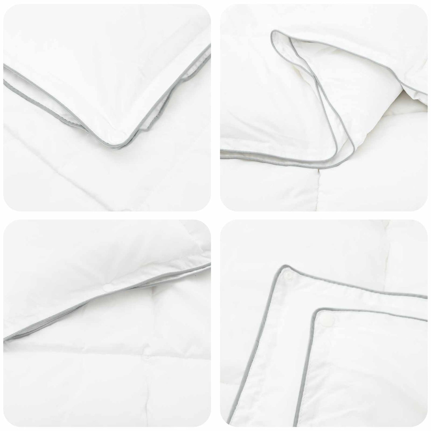 Set di Piumoni 3 pz 200 x 200 cm Tutte le stagioni Bambù Bianco | homemem39