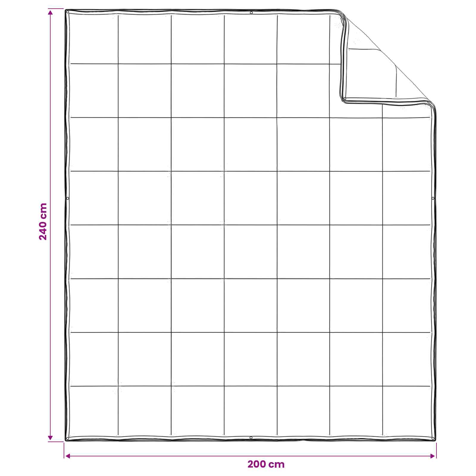 Set di Piumoni 3 pz 200 x 240 cm Tutte le stagioni Bambù Bianco | homemem39