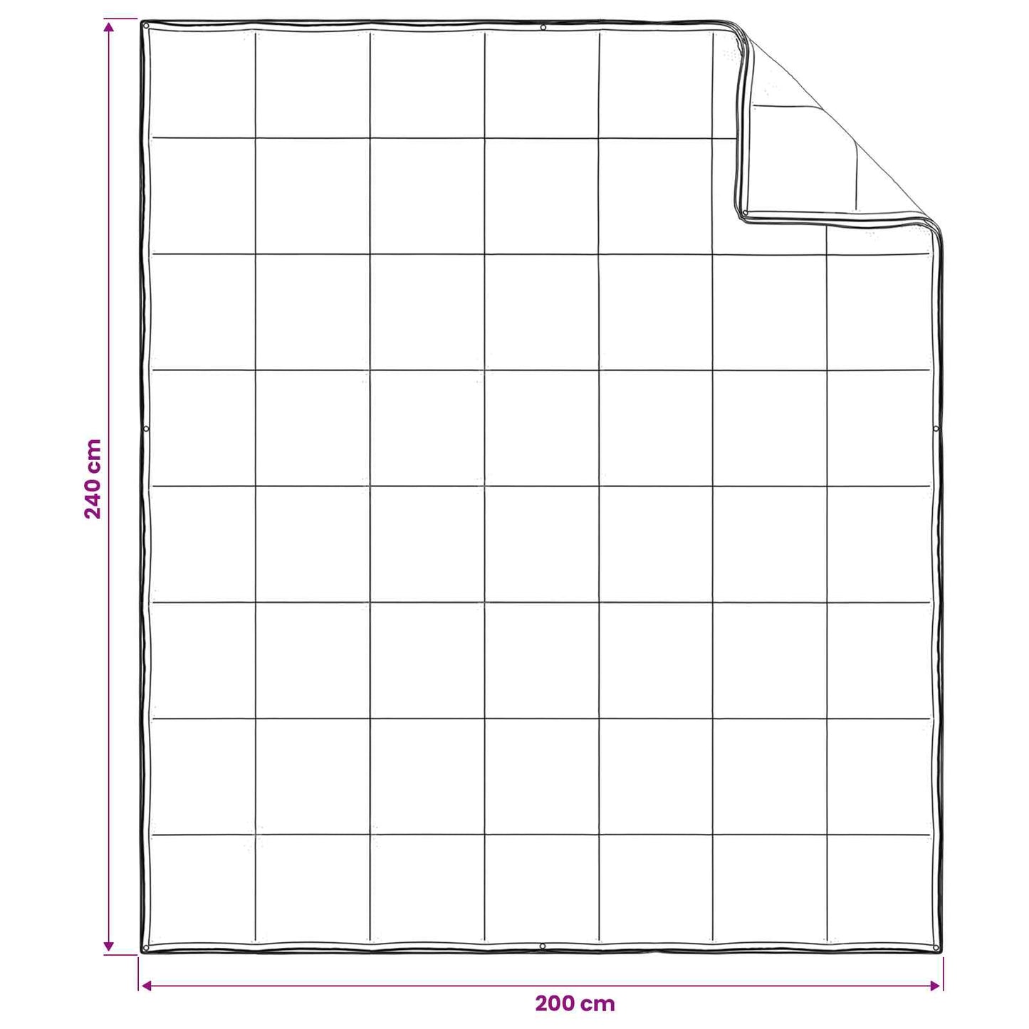 Set di Piumoni 3 pz 200 x 240 cm Tutte le stagioni Bambù Bianco | homemem39