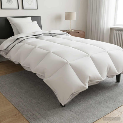 Set di Piumoni 3 pz 155 x 220 cm Tutte le stagioni Bambù Bianco
