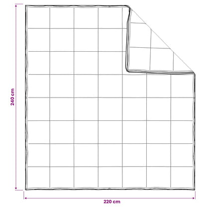 Set di Piumoni 3 pz 240 x 220 cm Tutte le stagioni Bambù Bianco | homemem39