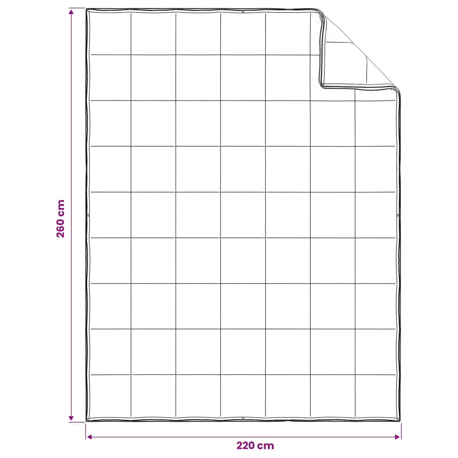 Set di Piumoni 3 pz 260 x 220 cm Tutte le stagioni Bambù Bianco | homemem39