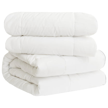 Set di Piumoni 3 pz 260 x 220 cm Tutte le stagioni Bambù Bianco | homemem39