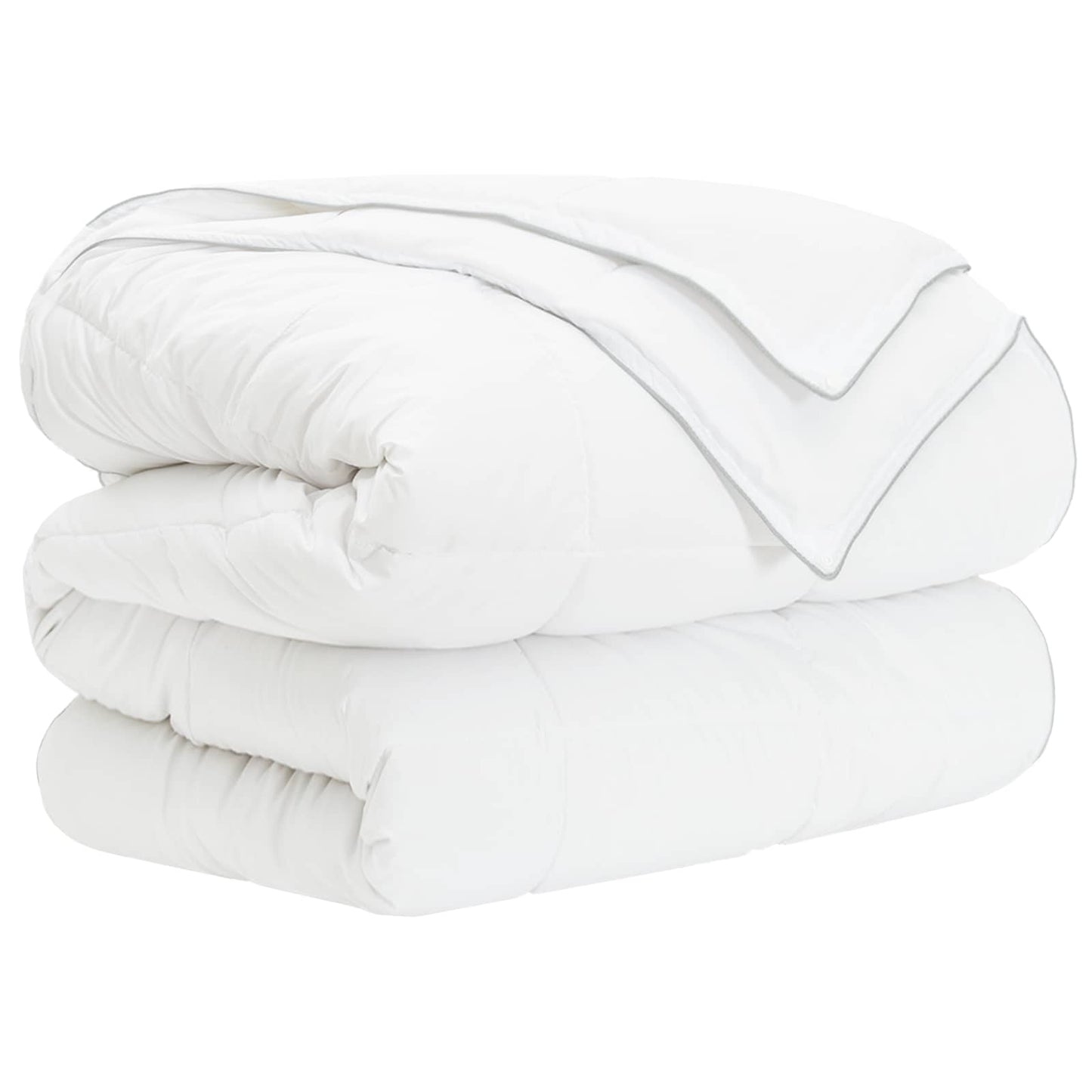 Set di Piumoni 3 pz 260 x 220 cm Tutte le stagioni Bambù Bianco | homemem39