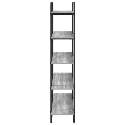 Libreria 5 livelli 100 x 35 x 175,5 cm PB Sonoma grigio | homemem39