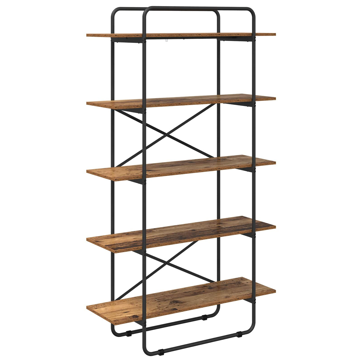 Libreria 5 livelli 100 x 35 x 175,5 cm PB Legno di quercia | homemem39