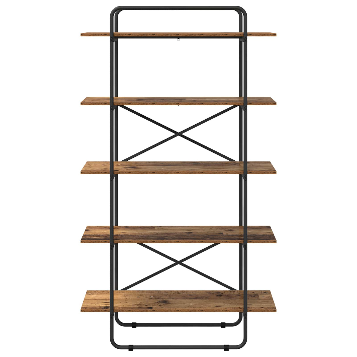 Libreria 5 livelli 100 x 35 x 175,5 cm PB Legno di quercia | homemem39