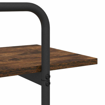 Libreria 4 livelli 100 x 35 x 140 cm PB Rovere Fumo | homemem39