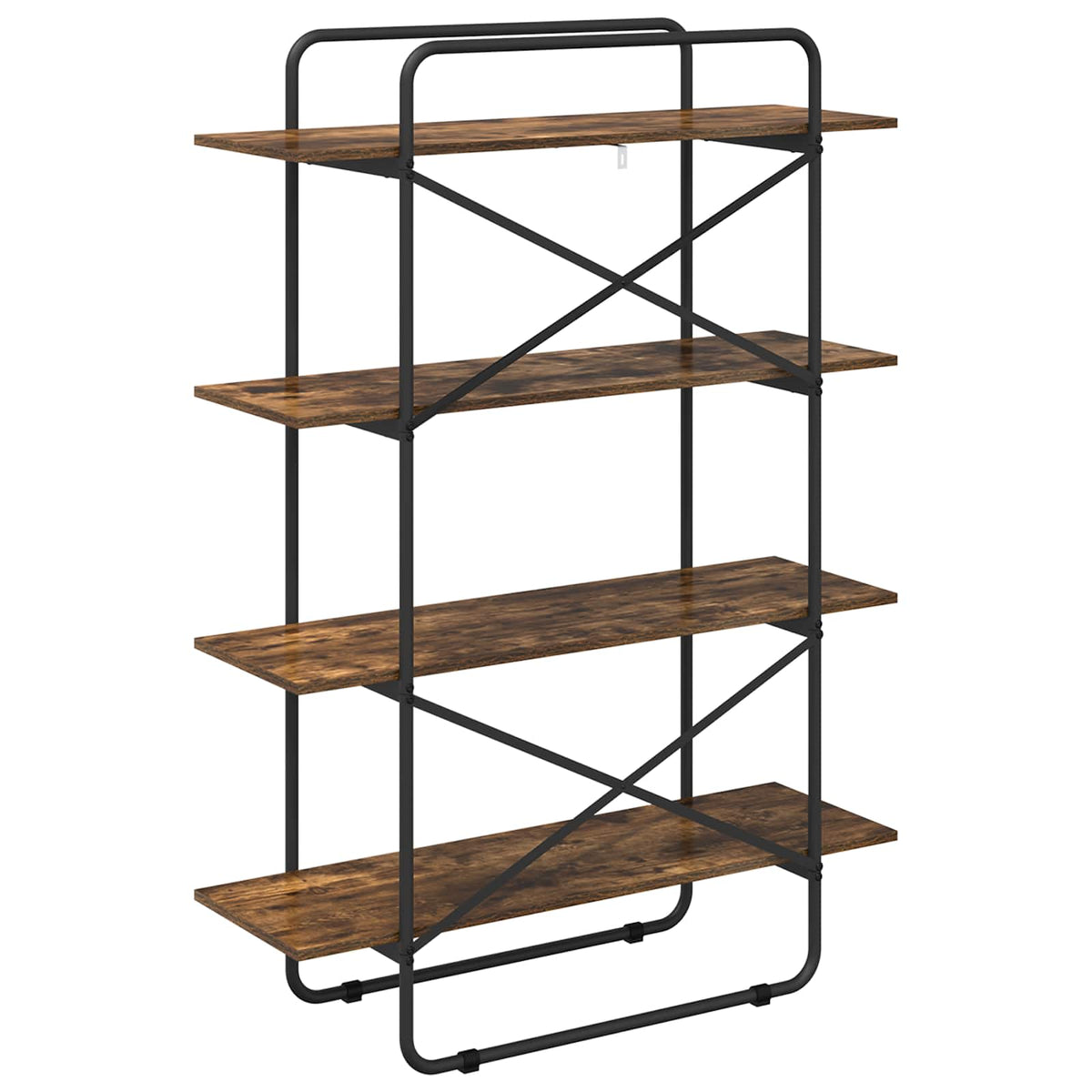 Libreria 4 livelli 100 x 35 x 140 cm PB Rovere Fumo | homemem39