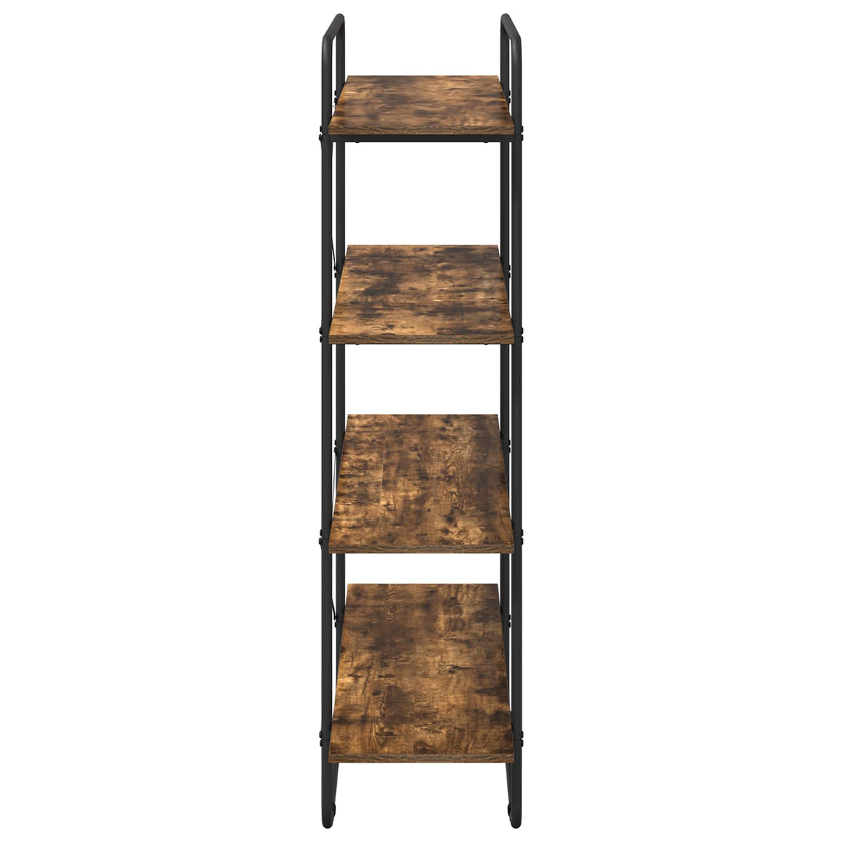 Libreria 4 livelli 100 x 35 x 140 cm PB Rovere Fumo | homemem39