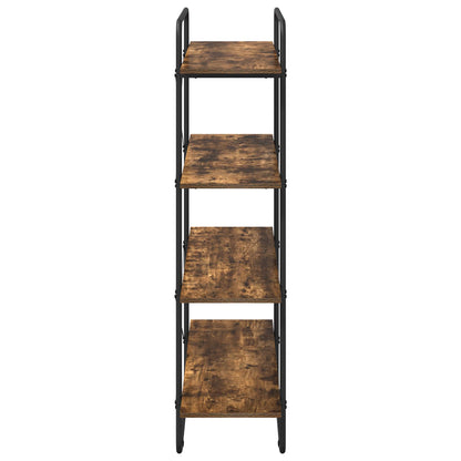 Libreria 4 livelli 100 x 35 x 140 cm PB Rovere Fumo | homemem39