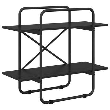 Libreria 2 livelli 80 x 35 x 70 cm PB Rovere Nero | homemem39