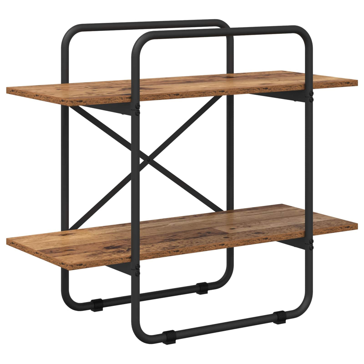 Libreria 2 livelli 80 x 35 x 70 cm PB Legno di quercia | homemem39