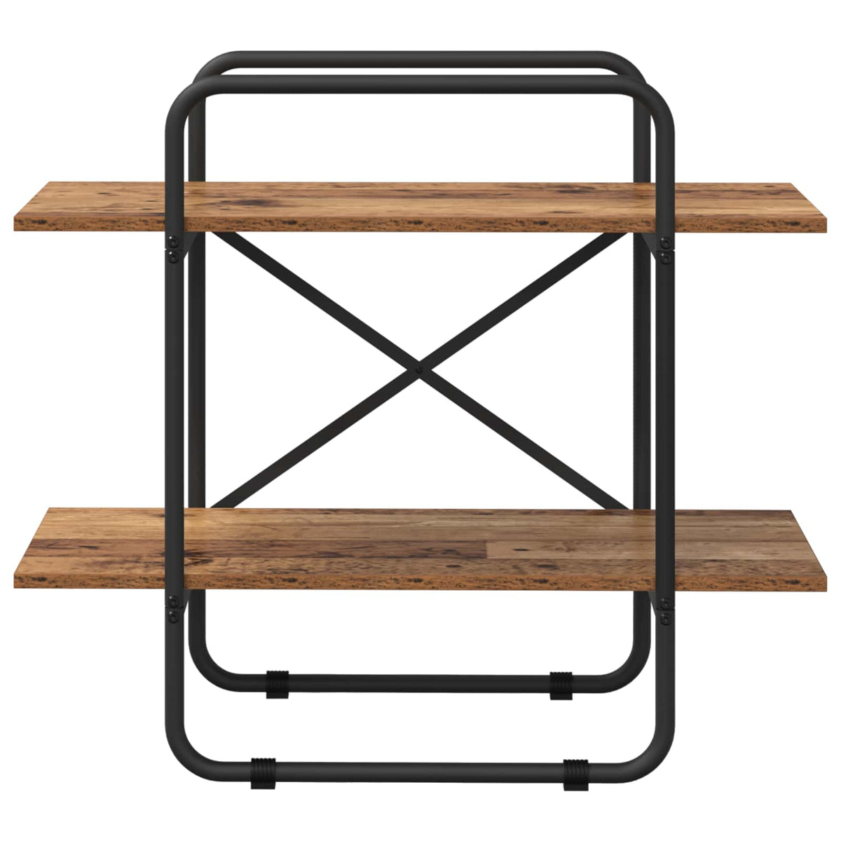 Libreria 2 livelli 80 x 35 x 70 cm PB Legno di quercia | homemem39