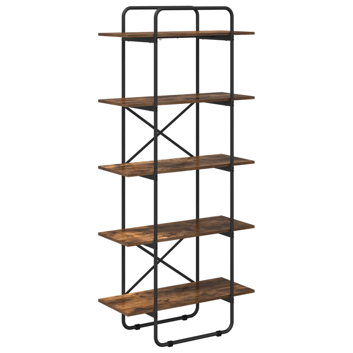Libreria 5 livelli 60 x 35 x 175,5 cm PB Rovere Fumo | homemem39