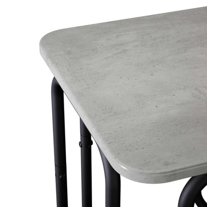 Tavolino da salotto Grigio Cemento 40 x 40 x 45 cm | homemem39