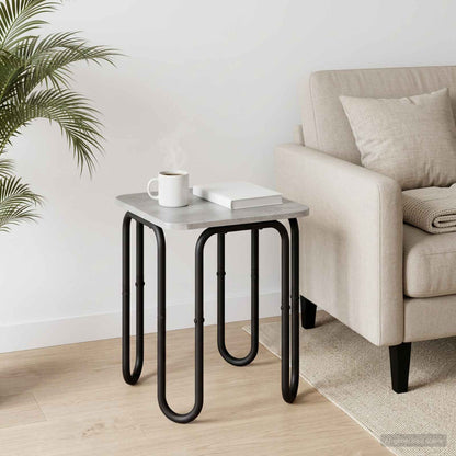 Tavolino da salotto Grigio Cemento 40 x 40 x 45 cm | homemem39