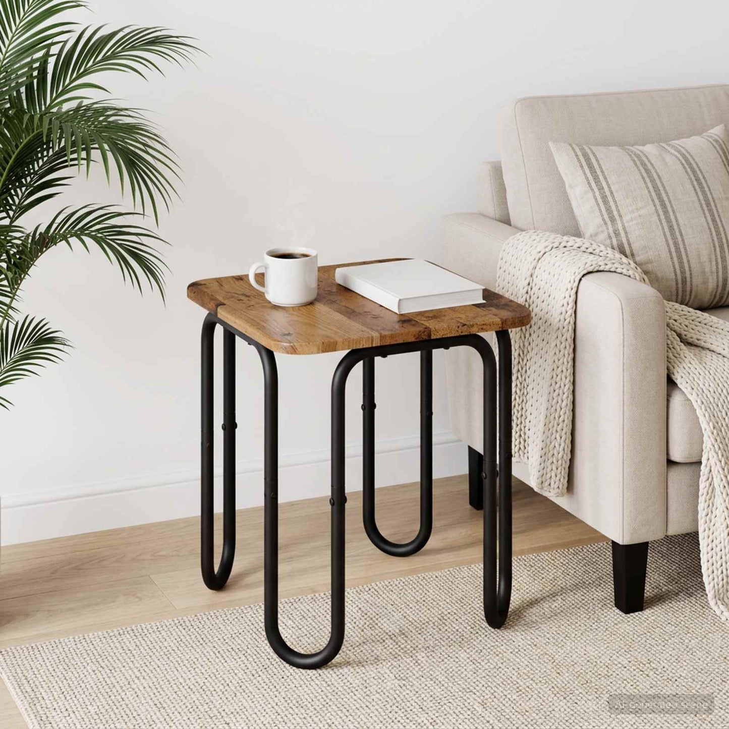 Tavolino da salotto Legno antico 40 x 40 x 45 cm | homemem39