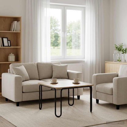 Tavolino da salotto Rovere Artigianale 79,5 x 79,5 x 45 cm | homemem39