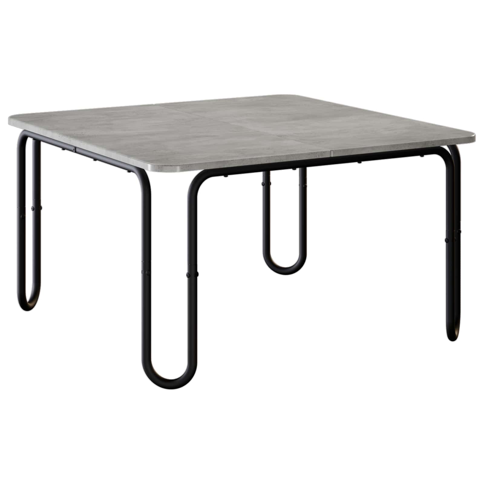 Tavolino da salotto Grigio Cemento 100 x 100 x 45 cm | homemem39