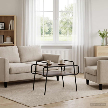 Tavolino da salotto Rovere Fumo 70 x 50 x 51 cm | homemem39