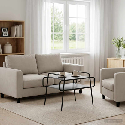 Tavolino da salotto Sonoma grigio 70 x 50 x 51 cm | homemem39