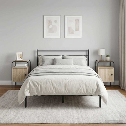 Armadio da Notte 2 pz Rovere Sonoma Legno ingegnerizzato | homemem39