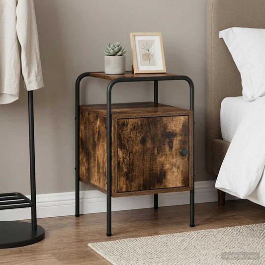 Armadio da Notte Rovere Fumo 35 x 36.5 x 56 cm | homemem39