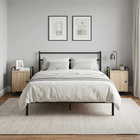 Armadio da Notte 2 pz Rovere Sonoma Legno ingegnerizzato