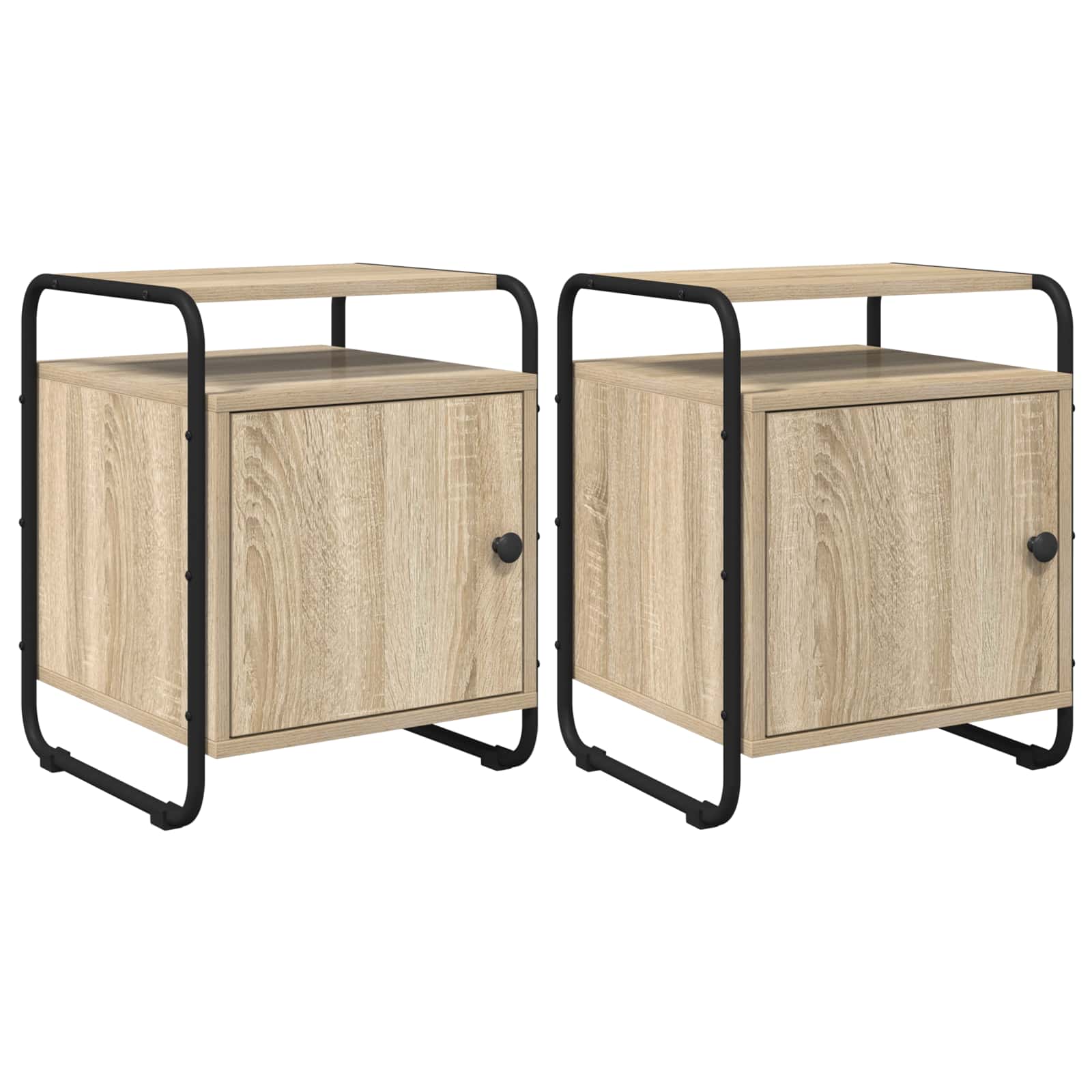 Armadio da Notte 2 pz Rovere Sonoma Legno ingegnerizzato | homemem39