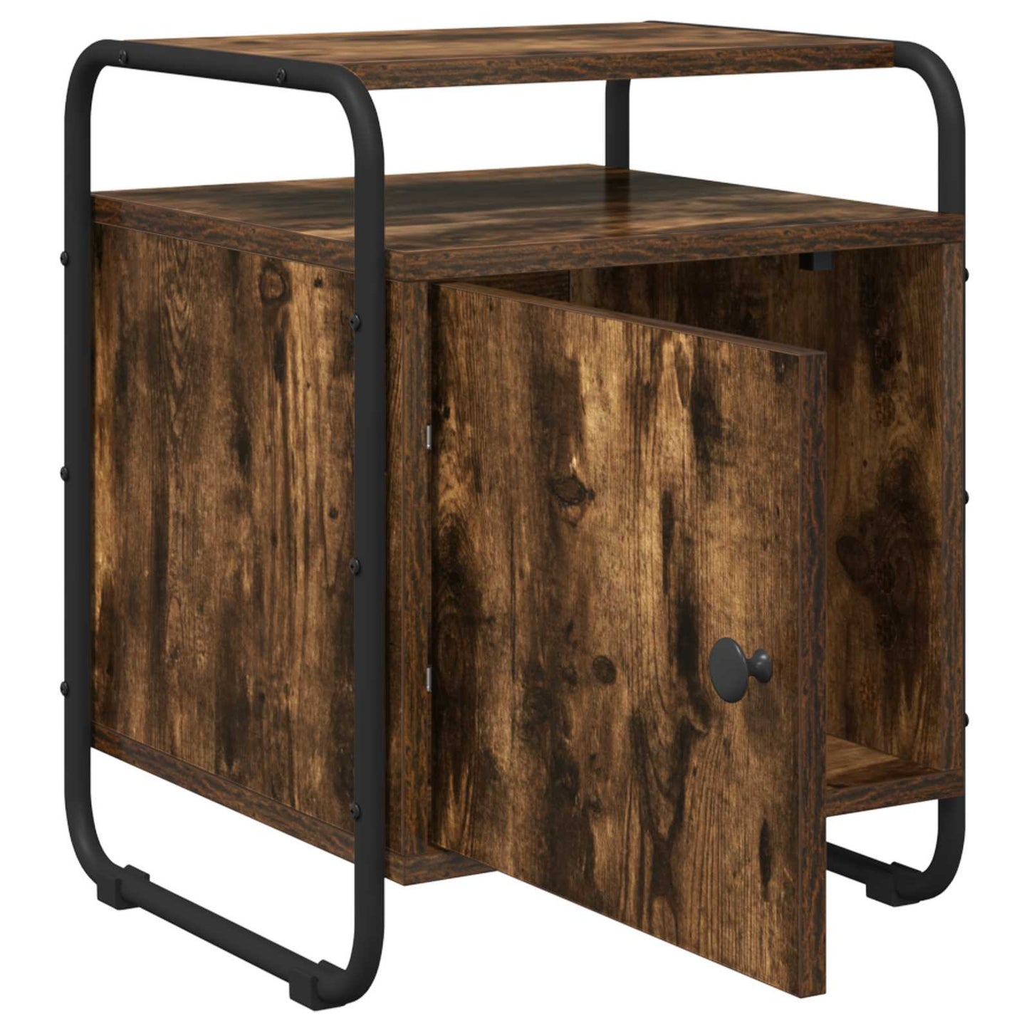 Armadio da Notte 2 pz Rovere Fumo Legno ingegnerizzato | homemem39