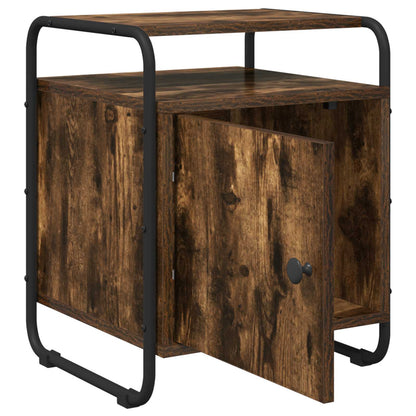 Armadio da Notte 2 pz Rovere Fumo Legno ingegnerizzato | homemem39