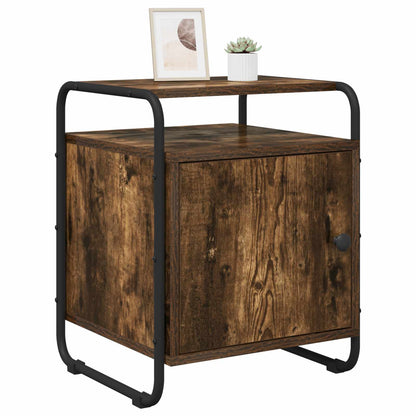Armadio da Notte 2 pz Rovere Fumo Legno ingegnerizzato | homemem39