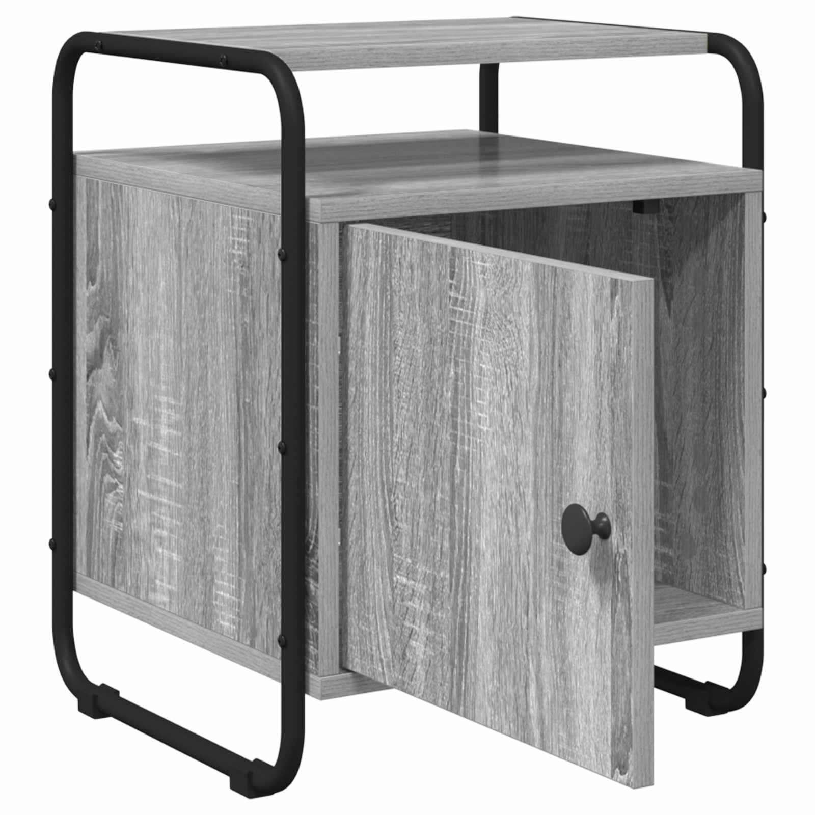 Armadio da Notte 2 pz Sonoma grigio Legno ingegnerizzato | homemem39