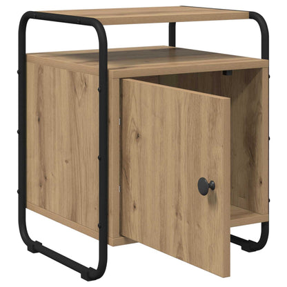 Armadio da Notte 2 pz Rovere Artigianale Legno ingegnerizzato | homemem39