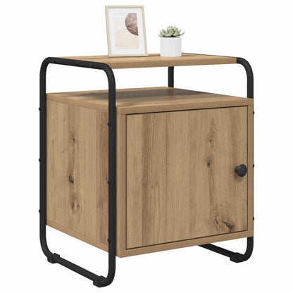 Armadio da Notte 2 pz Rovere Artigianale Legno ingegnerizzato | homemem39