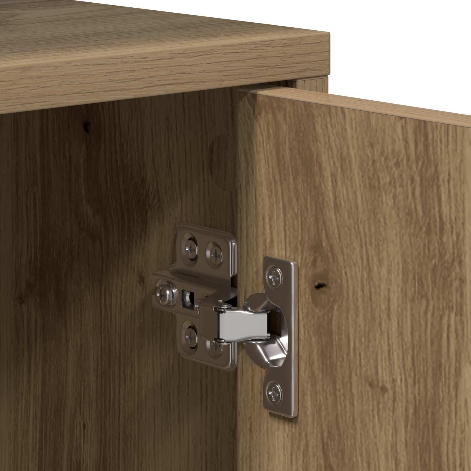 Armadio da Notte 2 pz Rovere Artigianale Legno ingegnerizzato | homemem39