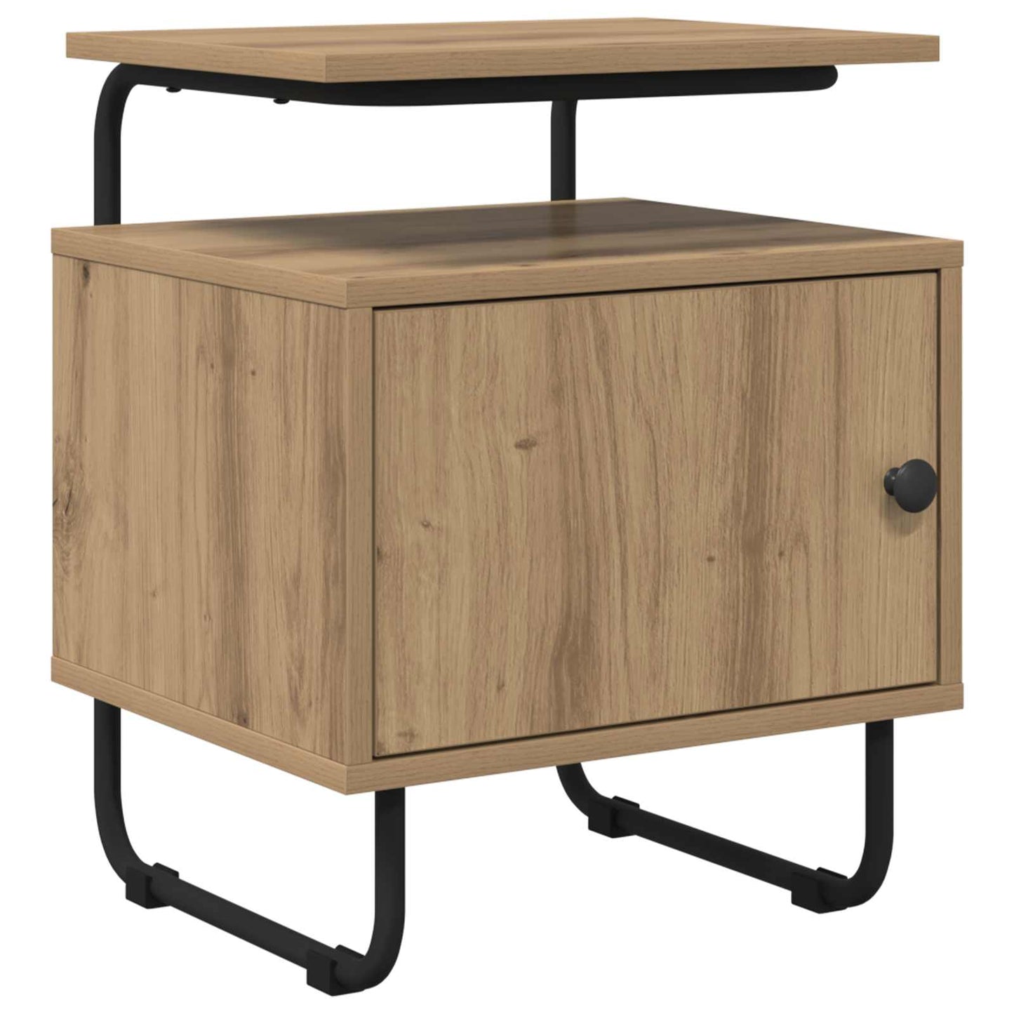 Armadio da Notte 2 pz Rovere Artigianale Legno ingegnerizzato | homemem39