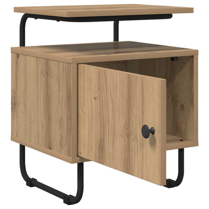 Armadio da Notte 2 pz Rovere Artigianale Legno ingegnerizzato | homemem39