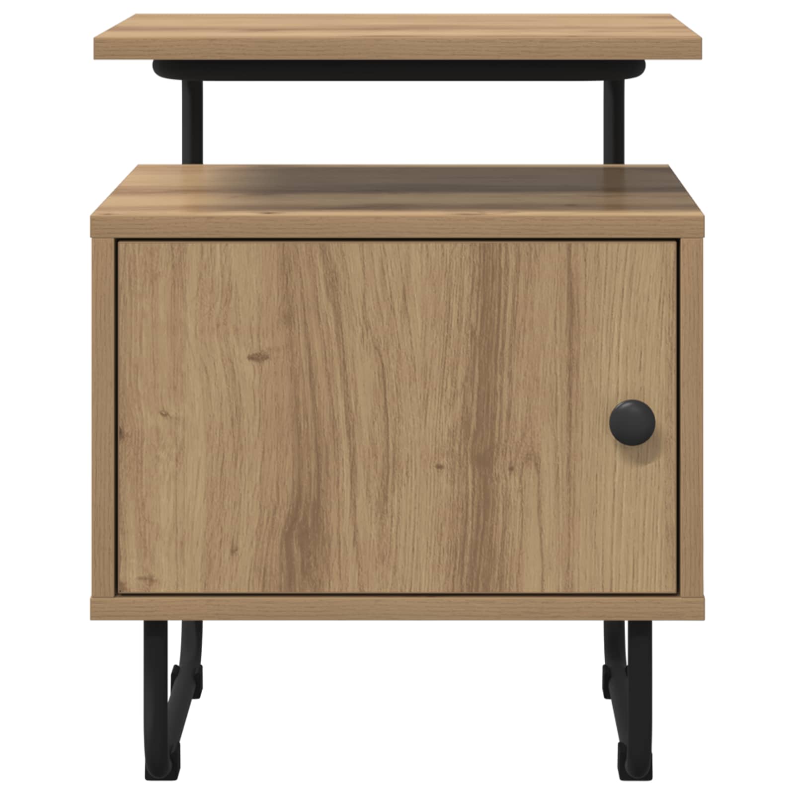 Armadio da Notte 2 pz Rovere Artigianale Legno ingegnerizzato | homemem39