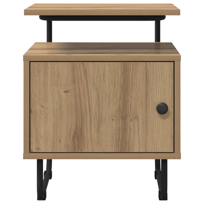 Armadio da Notte 2 pz Rovere Artigianale Legno ingegnerizzato | homemem39