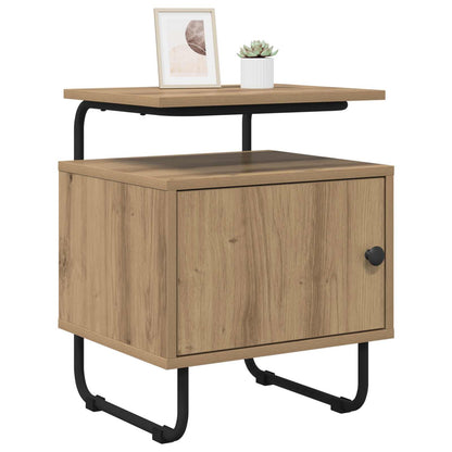 Armadio da Notte 2 pz Rovere Artigianale Legno ingegnerizzato | homemem39